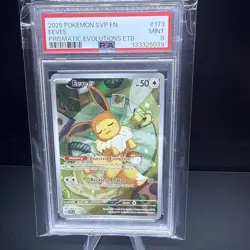 2025 POKEMON SVP EN-SV BLACK STAR PROMO #173 EEVEE PSA 9 - Image 5