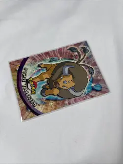 2000 Topps Pokemon TV Series Blue Logo #123 Tauros Non Holo - Image 2