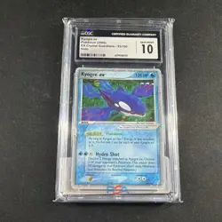 Kyogre ex EX Holo 2006 Pokemon TCG Crystal Guardians 95/100 CGC 10 - Image 1