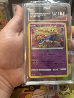 Pokemon Zacian Vivid Voltage Amazing Rare 082/185 TAG 8.5 Near Mint Mint - Image 5