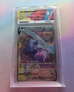 Pokemon TCG Ace Graded Mint 9 Galarian Slowking V Special Art 179/198 - Image 1