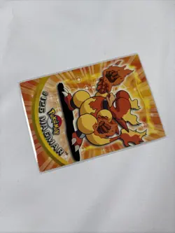 2000 Topps Pokemon TV Series Blue Logo Magmar #126 Misprint Error Card - Image 2