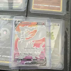 Pokemon TCG Reshiram V Holo Card 045/072 Standard English V-Rule silver Tempest￼ - Image 1