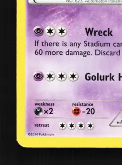 Golurk 43/111 LP Furious Fists English Pokemon Card TCG - Image 2