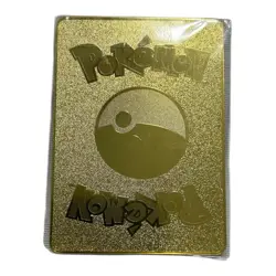 Pokemon Charizard VMAX Gold Metal Card Collectible Gift Display - Image 2