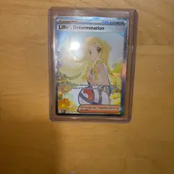 Lillie’s Determination SIR 184/132 Secret Rare Pokemon Card (Mega Evolution) - Image 1