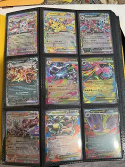 Binder Full Of Pokemon Cards. 42 Pages 378 Cards. - Image 1