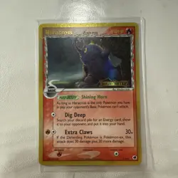 Heracross - Pokemon Card - Dragon Frontiers 3/101 - Ultra Rare Holo STAMP - MP - Image 1