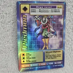 1999 Bo-42 Piedmon Series 1 Booster Digimon Card NM/M Digi-Battle Bandai TCG - Image 1