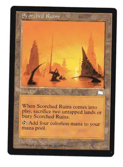 BT's MTG Weatherlight 1X Scorched Ruins NM Never been Played Free Shipping - Image 1