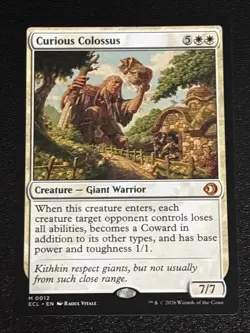 MTG Lorwyn Eclipsed Curious Colossus 0012 NM Mythic - Image 1