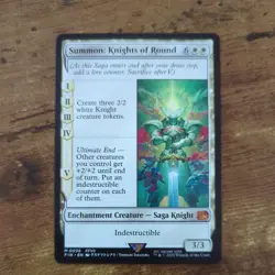 Summon: Knights of Round Final Fantasy Magic the Gathering Near Mint - Image 1