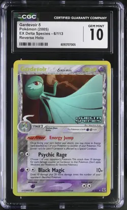 Pokemon TCG Gardevoir Delta Species 6/113 CGC 10 Gem Mint Stamped Rev Holo 2005 - Image 1