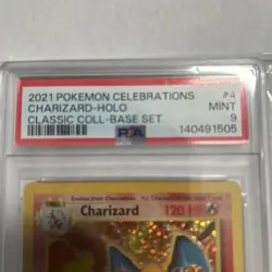 2021 Pokemon Celebrations Classic Collection #4 Charizard - Holo MINT PSA 9 - Image 2