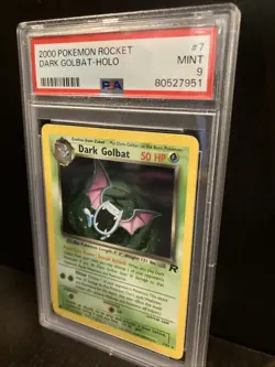 2000 Pokemon Dark Golbat 7/82 Team Rocket Holo PSA Mint 9 Wizards Of The Coast - Image 2
