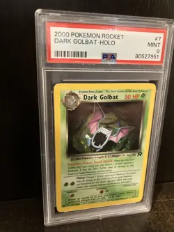 2000 Pokemon Dark Golbat 7/82 Team Rocket Holo PSA Mint 9 Wizards Of The Coast - Image 3