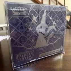 Pokemon Scarlet Violet Paldean Fates Elite Trainer Box Sealed Mimikyu TCG Promo - Image 1