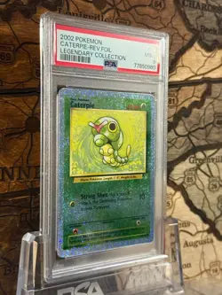 Pokemon Caterpie Legendary Collection 69/110 Reverse Holo Foil 2002 PSA 9 - Image 3