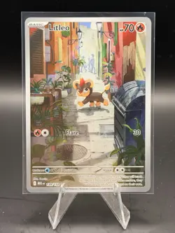Litleo 139/132 Mega Evolution Illustration Rare Full Art Holo Pokemon TCG NM/M - Image 1