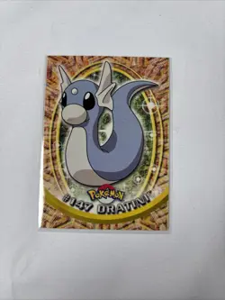 2000 Topps Pokemon TV Series Blue Logo #147 Dratini Non Holo - Image 1