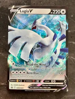 Pokemon - LUGIA V - LIGHT PLAY - BLACK STAR PROMO - SWSH301 - NORMAL SIZE - Image 1