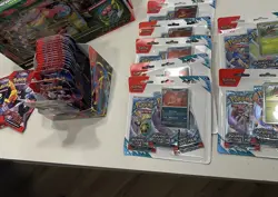 Pokemon TCG Lot Destined Rivals Sleeved Booster + Journey Together 3pk Sealed - Image 1