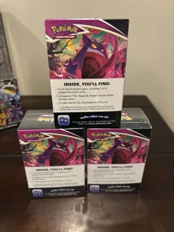 Fusion Strike Build and Battle Box Pokemon TCG Factory Sealed Lot x3 - Image 3