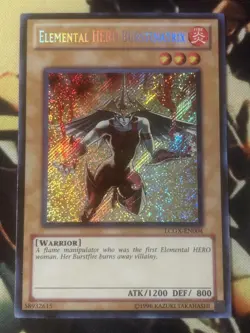 Yugioh: Elemental HERO Burstinatrix - LCGX-EN004 - Secret Rare - Unlimited - NM - Image 1