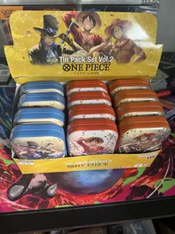 One Piece Card Game Mini Tin Display Vol.2 (TS-02) OP-13 BRAND NEW SEALED TINS. - Image 2