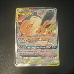 Pokemon Eevee & Snorlax GX TAG TEAM Promo SM169 Holo Basic Card - Image 1