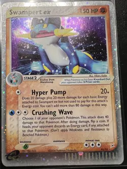 Pokemon Swampert ex Team Magma vs Team Aqua Holo Rare EX 95/95 2004 TCG Card - Image 1