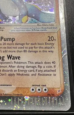 Pokemon Swampert ex Team Magma vs Team Aqua Holo Rare EX 95/95 2004 TCG Card - Image 3