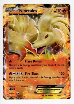 Pokemon Card Ninetales EX 13/83 Generations Ultra Rare NEAR MINT - Image 1