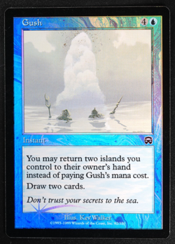 Gush FOIL MMQ Magic Card Mercadian Masques MTG - Image 1