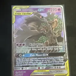 Pokemon Trevenant & Dusknoir GX TAG TEAM Promo Holo Card SM217 - Image 1