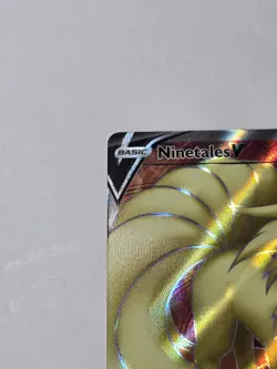 Ninetales V 177/192 Rebel Clash NM Full Art Ultra Rare Pokemon Card - Image 5