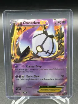 Pokemon Card: Chandelure EX 77/113 Legendary Treasures Set Ultra Rare! - Image 1