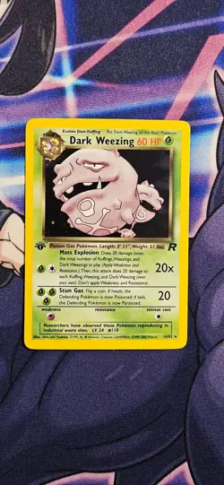 Dark Weezing 14/82 Holo | Team Rocket [LP] Pokemon Card - Image 1