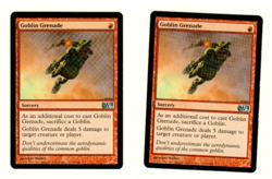 Set Of 2 Goblin Grenade M12 140/249 Magic the Gathering Uncommon Card - Image 1