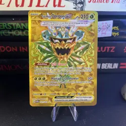 Teal Mask Ogerpon ex 221/167 GOLD Holo Rare SV Twilight Masquerade Pokemon Card - Image 1