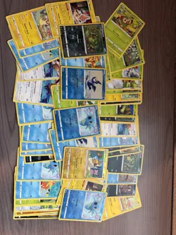 55 Pokemon TCG Card Lot Shining Fates Reverse Holo, Uncommon, Common - Image 1