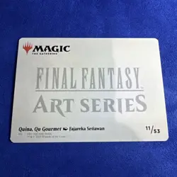 Quina, Qu Gourmet - Art Series Gold Stamped 11/53 - Final Fantasy MTG - Art Card - Image 2