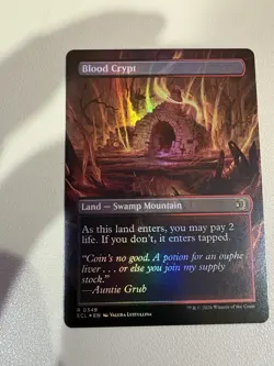 MTG Blood Crypt (Borderless) Lorwyn Eclipsed Foil ECL 0349 NM - Image 2
