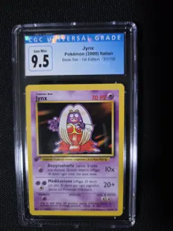 2000 Pokemon ITALIAN 1st Edition Base Set Jynx 31/102 CGC 9.5 GEM MINT - Image 1