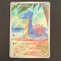 Pokemon TCG Misty's Lapras 194/182 Sv10 Destined Rivals Holo Illustration Rare - Image 1