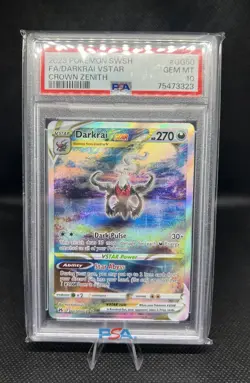 Pokemon Darkrai VSTAR Crown Zenith: Galarian Gallery GG50/GG70 PSA 10 - Image 1