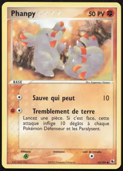 Carte Pokemon Phanpy 62/109 Rubis & Saphir Francais - Image 1