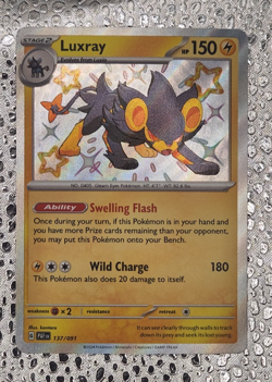 Luxray 137/091 Sv: Paldean Fates Shiny Rare Holo Pokemon TCG NM - Image 1