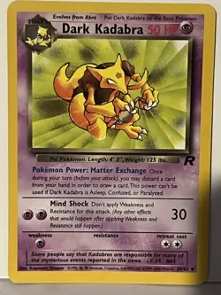 Dark Kadabra 39/82 Team Rocket NM Pokemon Fast Shipping - Image 1