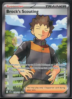 Brock's Scouting 179/159 SV09: Journey Together Ultra Rare Pokemon TCG NM - Image 1